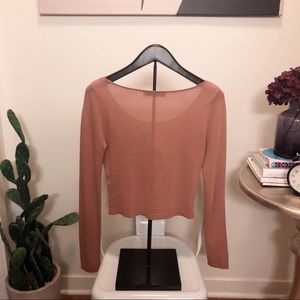 🌺 Zara CROPPED KNIT - Beige Pink size SMALL🌺